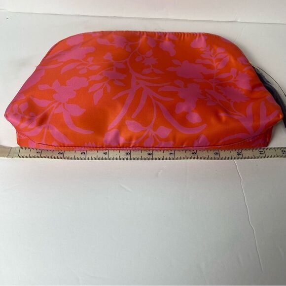 Talbots New With Tags Pink and orange Floral Cosmetic Bag - Picture 7 of 8
